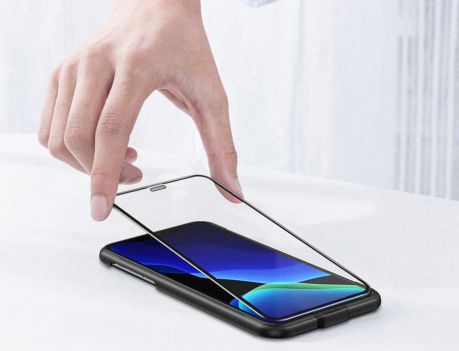 Защитное стекло Baseus Full-screen Curved Tempered Glass Screen Protector (SGAPIPH58-WD01) для iPhone X/Xs/11 Pro (Black) купить в интернет-магазине icover