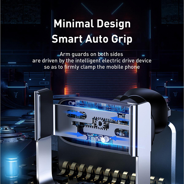 Автомобильный держатель Baseus Mini Electric (SUHW01-01) для смартфона (Black) купить в интернет-магазине icover