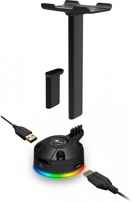 Подставка Cougar Bunker S RGB (CUBUNSRGB) для наушников (Black) купить в интернет-магазине icover