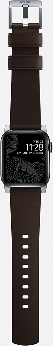 Ремешок Nomad Active Strap Pro (NM1A4MSNW0) для Apple Watch 42/44 mm (Brown/Silver) купить в интернет-магазине icover
