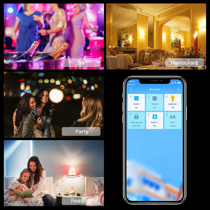 Умная лампа Koogeek Colors Wi-Fi Smart Light Bulb E27 для Apple Homekit (B07DLQQR54) купить в интернет-магазине icover