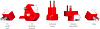 Сетевое зарядное устройство Twelve South PlugBug Duo (12-1706) для MacBook (Red) купить в интернет-магазине icover