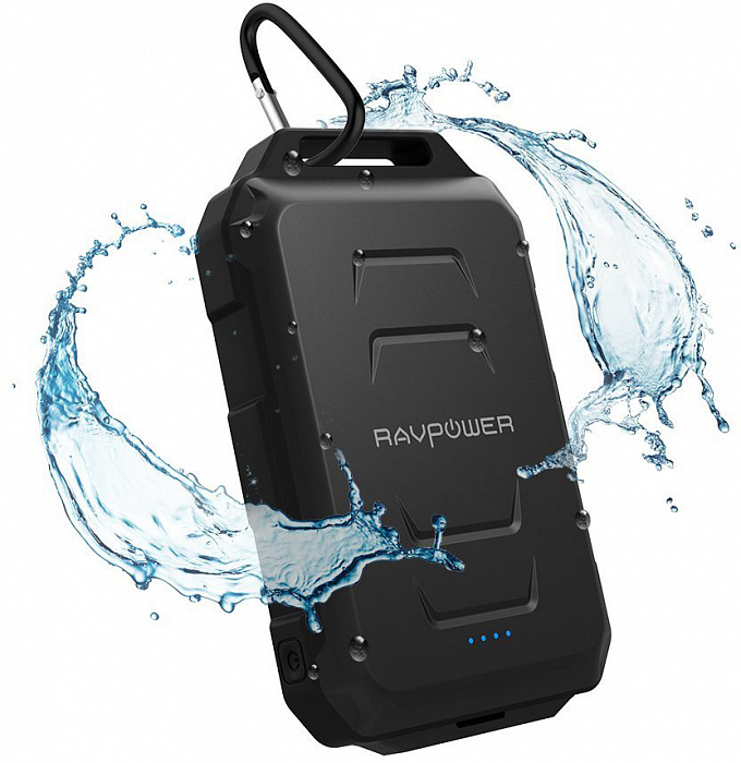 Универсальный внешний аккумулятор RAVPower Water Dust Shockproof RP-PB044 10050 mAh (Black) купить в интернет-магазине icover