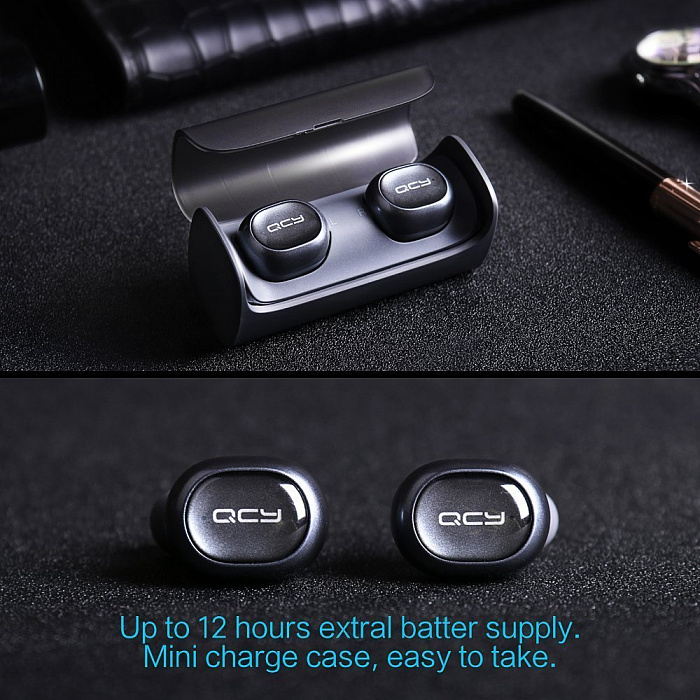 Bluetooth-наушники QCY Q29 Pro с микрофоном (Dark Grey) купить в интернет-магазине icover