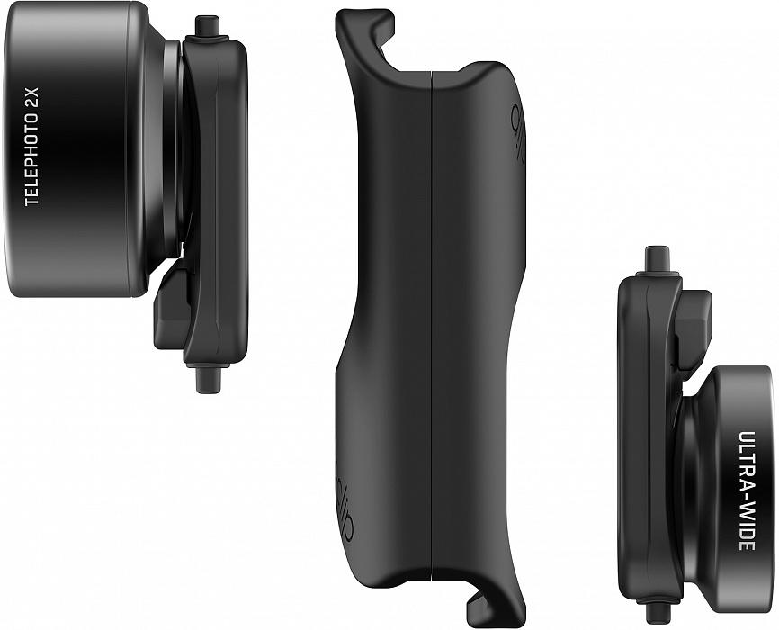 Объектив Olloclip Ultra-Wide + Telephoto (OC-0000285-EA) для iPhone 7/8/7 Plus/8 Plus (Black) купить в интернет-магазине icover