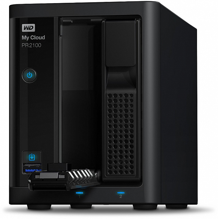 Сетевое хранилище Western Digital My Cloud Pro PR2100 4Tb 3.5" WDBVND0040JBK-EEUE (Black) купить в интернет-магазине icover