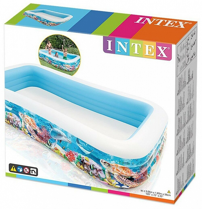 Детский надувной бассейн Intex Tropical Reef (58485) купить в интернет-магазине icover