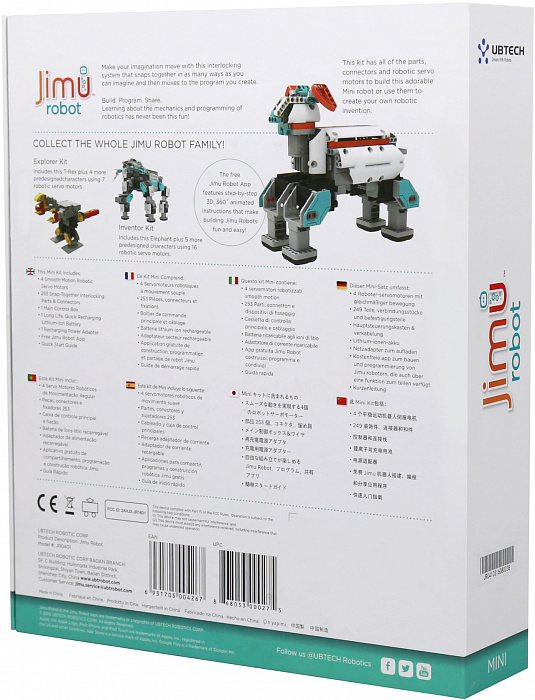 Робот-конструктор Ubtech Jimu Mini купить в интернет-магазине icover