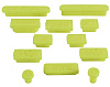 Заглушки портов i-Blason Anti Dust Cup 12psc для MacBook Pro Retina/Macbook Air (Green) купить в интернет-магазине icover
