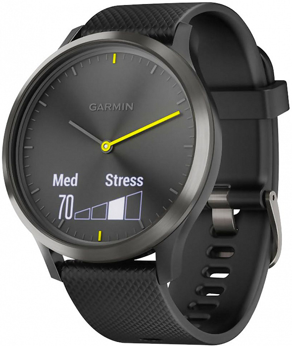 Умные часы Garmin Vivomove HR Sport L 010-01850-21 (Black/Black) купить в интернет-магазине icover