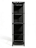 Вешалка напольная для одежды узкая с ящиками Ridberg 3.0 (Black) купить в интернет-магазине icover