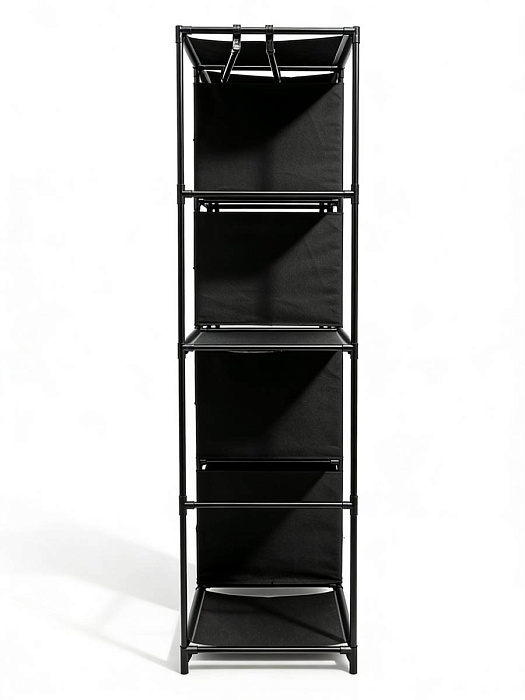 Вешалка напольная для одежды узкая с ящиками Ridberg 3.0 (Black) купить в интернет-магазине icover
