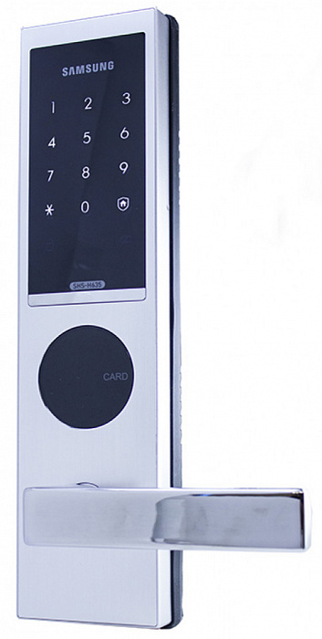 Электронный дверной замок Samsung SHS-H635 FBS/EN 6020 двухригельный (Silver) купить в интернет-магазине icover