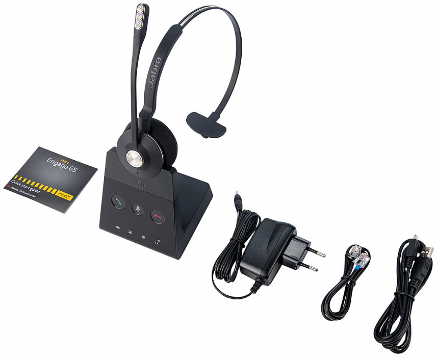 Беспроводная гарнитура Jabra Engage 65 EMEA Mono 9553-553-1111 (Black) купить в интернет-магазине icover