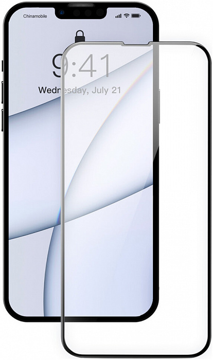 Защитное стекло Baseus Curved Crack-resistant edges 0.23 (SGQP020201) для iPhone 13 Pro Max (Black) купить в интернет-магазине icover