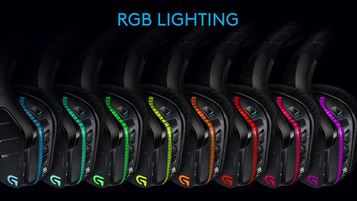 Беспроводная игровая гарнитура Logitech G933 Artemis Spectrum Wireless Gaming Headset 981-000599 (Black) купить в интернет-магазине icover