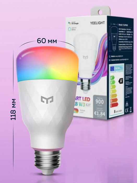 Набор ламп Yeelight Smart LED Bulb W3 3 pcs (YLDP005x3) купить в интернет-магазине icover