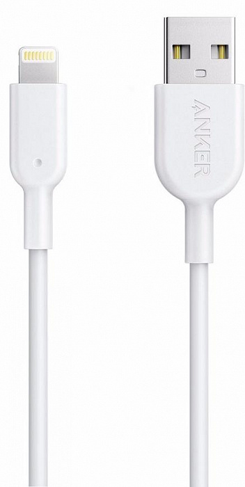 Дата-кабель для iPod, iPhone, iPad Anker Powerline II 0.9m USB-Lightning A8432H21 (White) купить в интернет-магазине icover