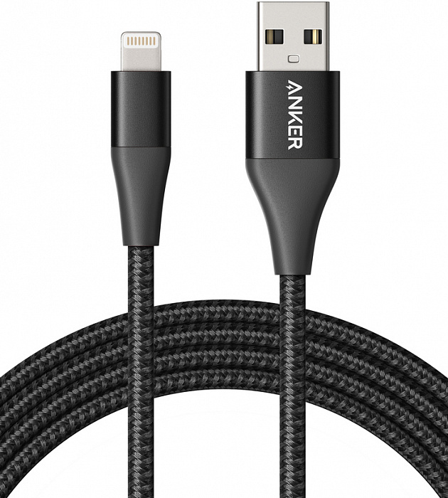 Кабель для iPhone, iPad Anker PowerLine+ II (A8453H11) Lightning 1.8 m (Black) купить в интернет-магазине icover
