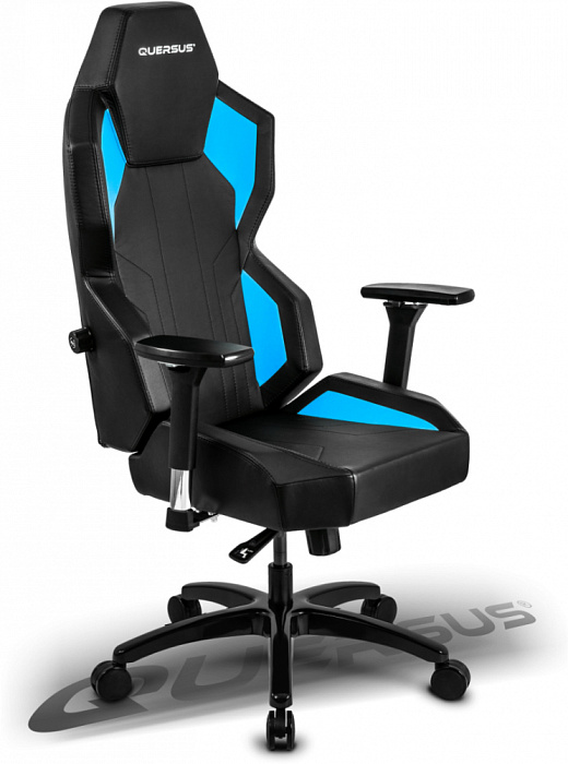Игровое кресло Quersus Geos G702/XB (Black/Blue) купить в интернет-магазине icover