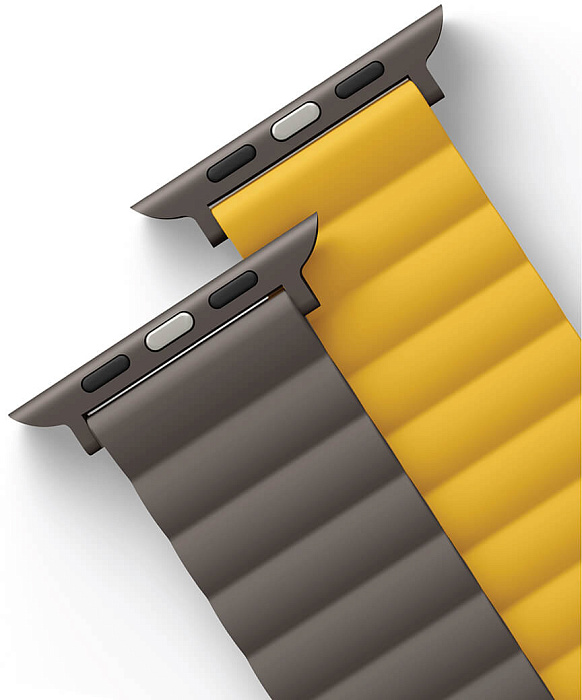 Ремешок Uniq Revix reversible Magnetic (45MM-REVMUSKAK) для Apple Watch 42/44/45 mm (Mustard/Khaki) купить в интернет-магазине icover