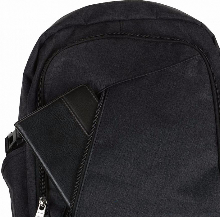 Mancro Business Water Resistant Backpack  - рюкзак для ноутбука 17" с USB-портом  (Black) купить в интернет-магазине icover