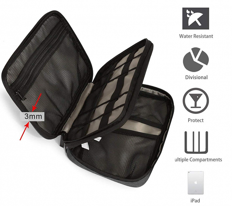 Органайзер Bagsmart Travel (Black) купить в интернет-магазине icover