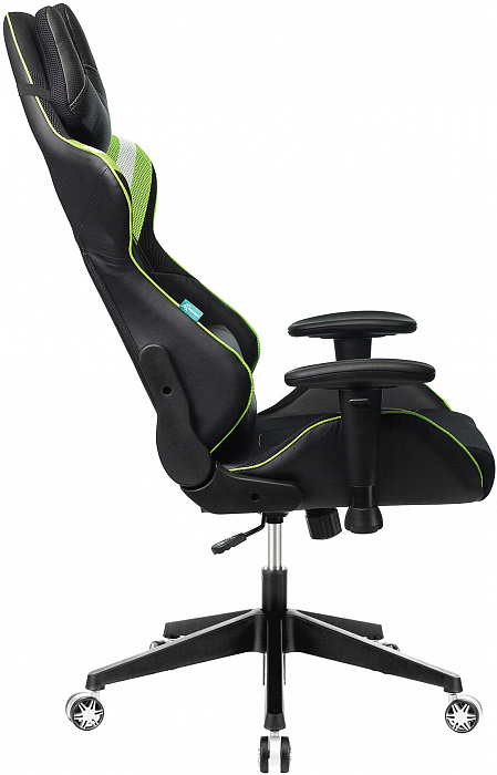 Игровое кресло Бюрократ Zombie VIKING 4 AERO (Black/Light Green) купить в интернет-магазине icover