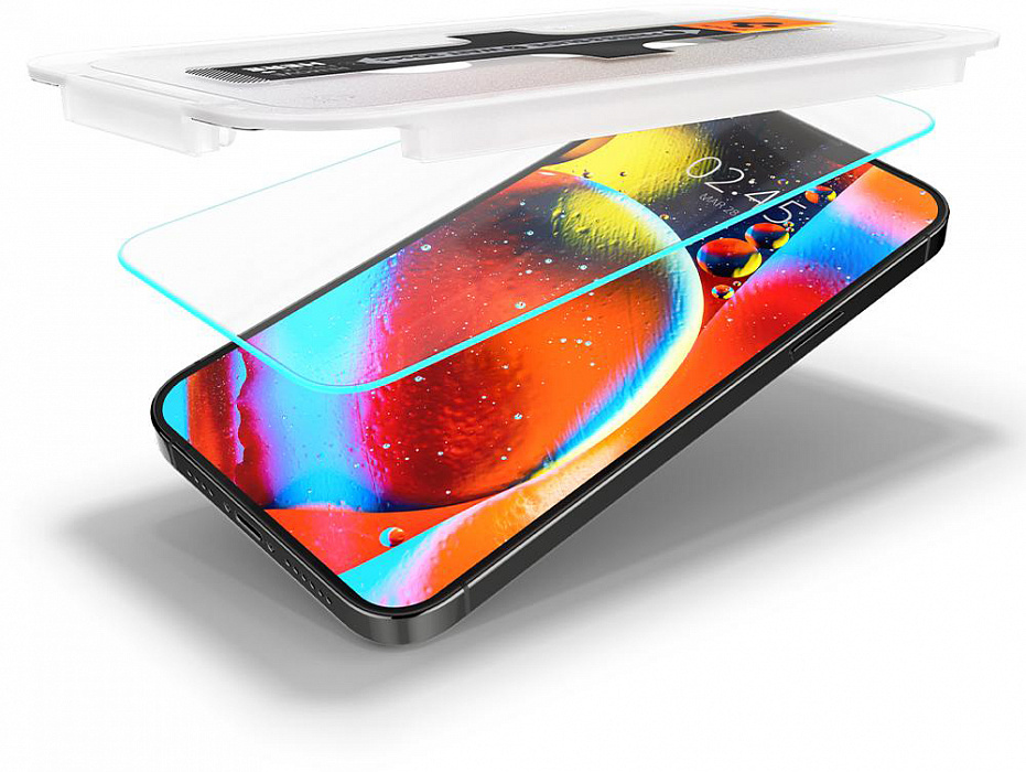 Защитное стекло Spigen Glas.tR EZ Fit Slim 2 Pack (AGL03375) для iPhone 14 Plus/13 Pro Max (Clear) купить в интернет-магазине icover