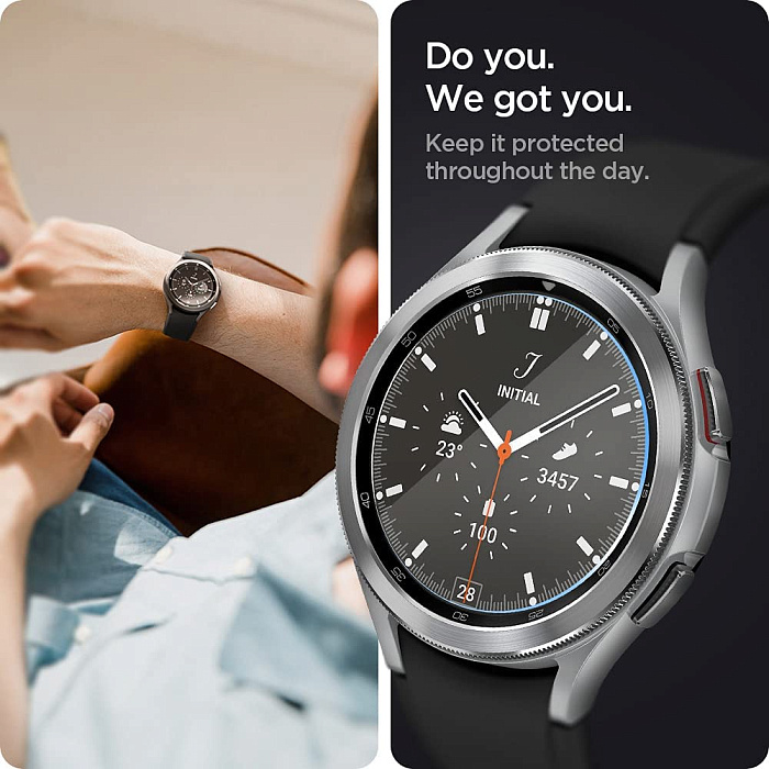 Защитное стекло Spigen Tempered Glass Screen Protector GlasTR EZ FIT (AGL03747) для Galaxy Watch 4 Classic 42mm (Clear) купить в интернет-магазине icover