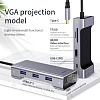 USB-концентратор Baseus Square Desk VGA CATXF-A0G (Deep Grey) купить в интернет-магазине icover