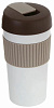 Термостакан-непроливайка KissKissFish Rainbow Vacuum Coffee Tumbler (Grey/White/Brown) купить в интернет-магазине icover