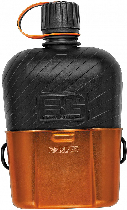 Gerber Bear Grylls Canteen (31-001062) - фляга (Black/Orange) купить в интернет-магазине icover