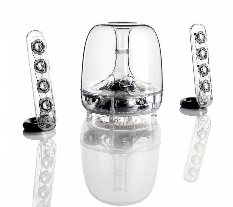 Беспроводная акустика Harman Kardon SoundSticks Wireless (Transparent) купить в интернет-магазине icover