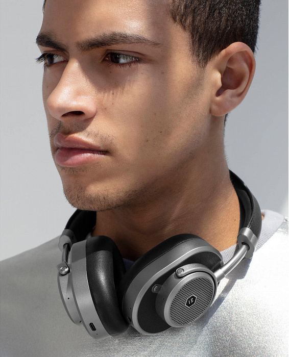 Bluetooth-наушники с микрофоном Master&Dynamic MW65 ANC (Gunmetal/Black Leather) купить в интернет-магазине icover