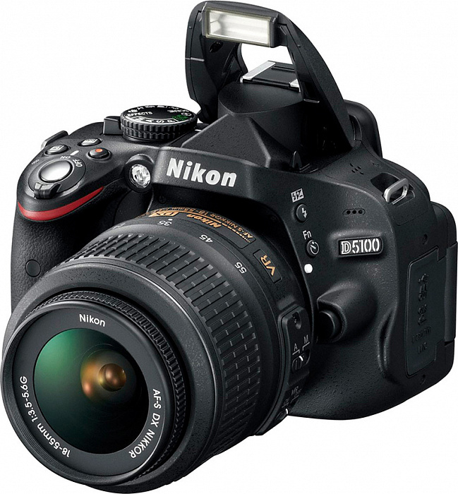 Nikon D5100 - зеркальный фотоаппарат (Black) + объектив AF-S DX NIKKOR 18-55mm f/3.5-5.6G II ED VR купить в интернет-магазине icover