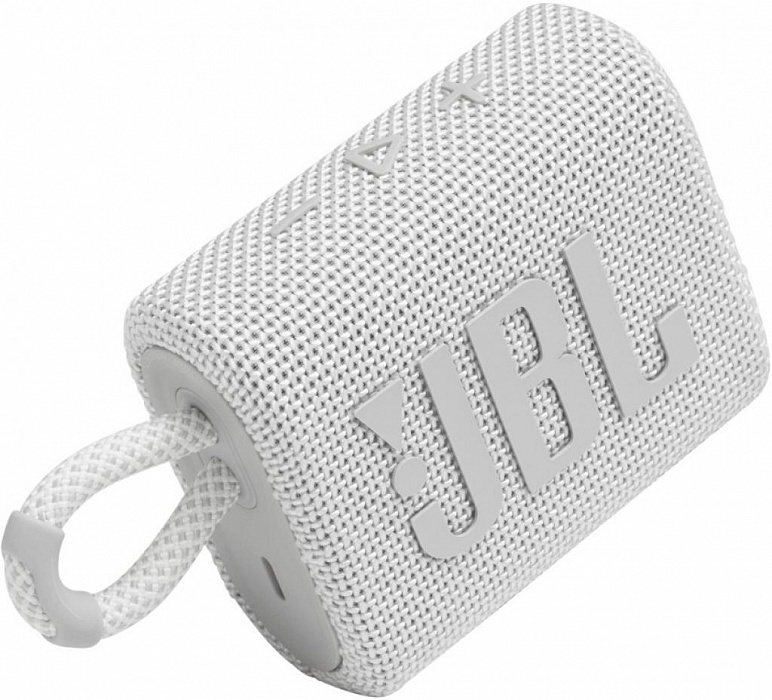 Портативная акустика JBL Go 3 (White) купить в интернет-магазине icover