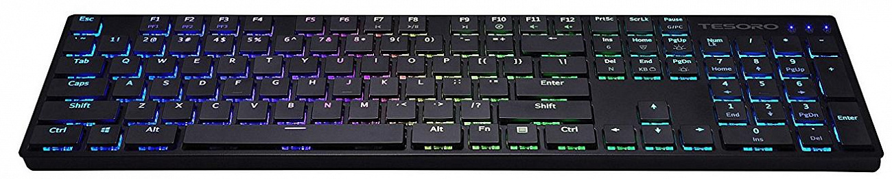 Игровая клавиатура Tesoro Gram XS (Black/Kailh Blue) купить в интернет-магазине icover