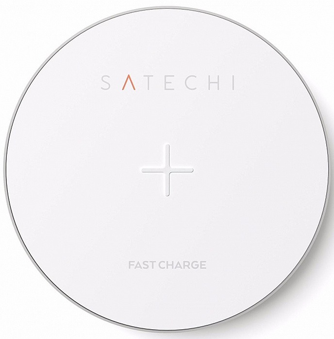 Беспроводное зарядное устройство Satechi Wireless Charging Pad (ST-WCPS) для iPhone 8/ 8 Plus/ X (White) купить в интернет-магазине icover