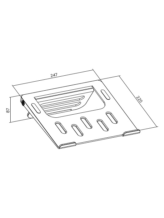 Подставка для ноутбука тонкая Ridberg LPS02-7 (Black) купить в интернет-магазине icover