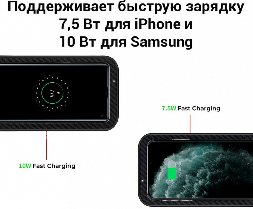 Беспроводное зарядное устройство Pitaka Air Essential (Black) купить в интернет-магазине icover