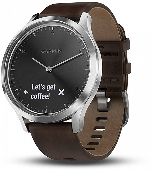 Умные часы Garmin Vivomove HR Premium L 010-01850-24 (Black/Silver) купить в интернет-магазине icover