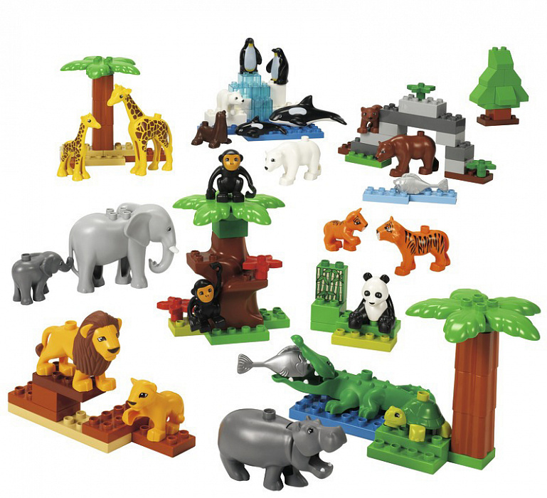 Дикие животные Lego Duplo Wild Animals set 9218 (Multicolor) купить в интернет-магазине icover