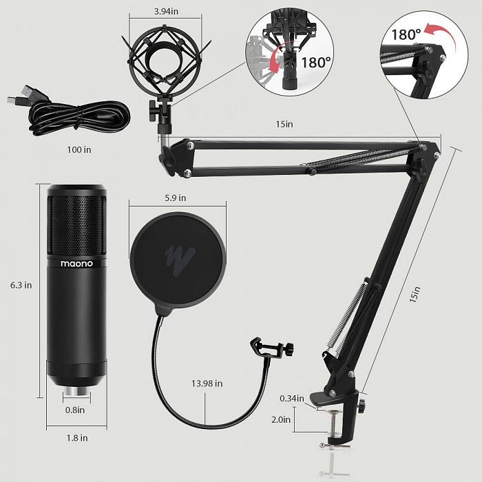 Микрофон Maono AU-PM430 (Black) купить в интернет-магазине icover
