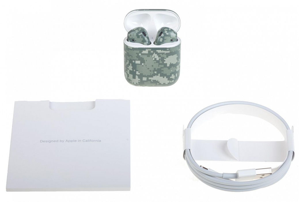 Беспроводные наушники Apple AirPods Color (Camo Pixel) купить в интернет-магазине icover