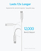 Кабель для iPod, iPhone, iPad Anker Powerline II Lightning/USB-C/microUSB 0.9 m A8436 (White) купить в интернет-магазине icover