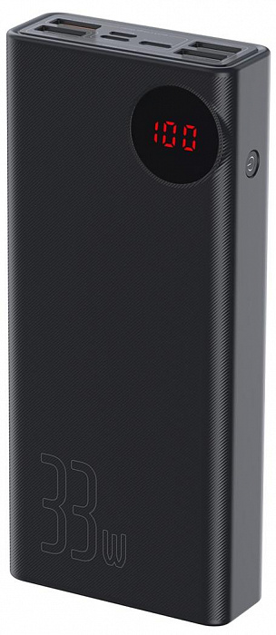Внешний аккумулятор Baseus Mulight Quick Charge Power Bank 30000mAh PPMY-01 (Black) купить в интернет-магазине icover