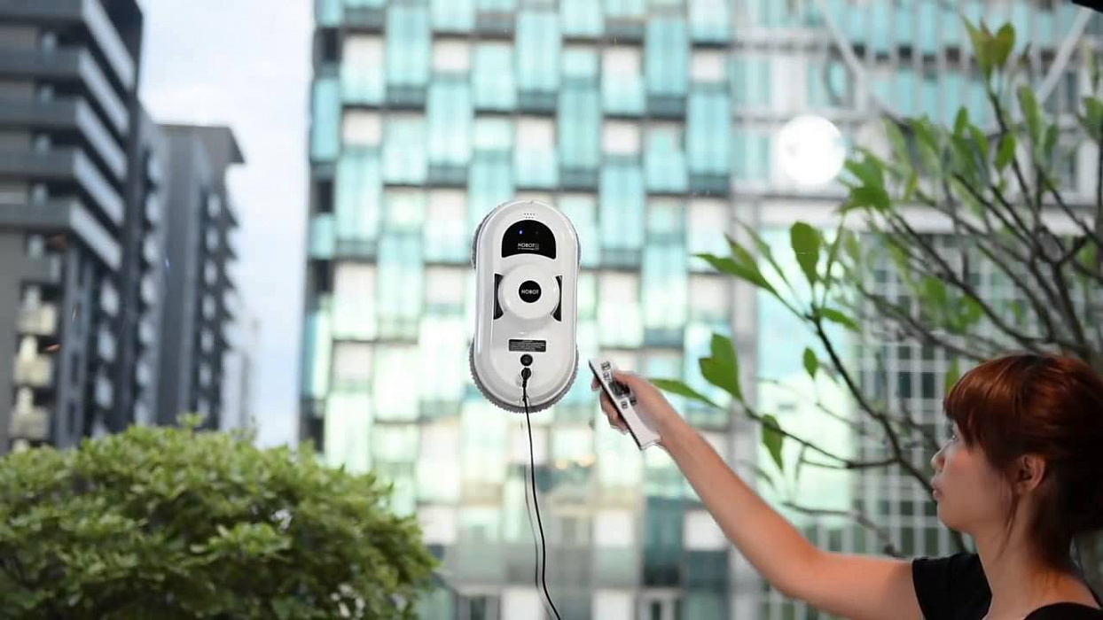 Как снять кольца с робота мойщика окон