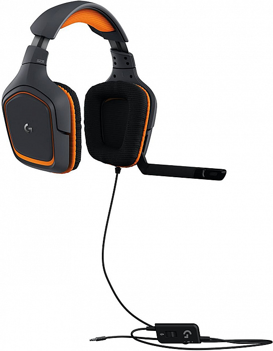 Игровая гарнитура Logitech G231 981-000627 (Black/Orange) купить в интернет-магазине icover