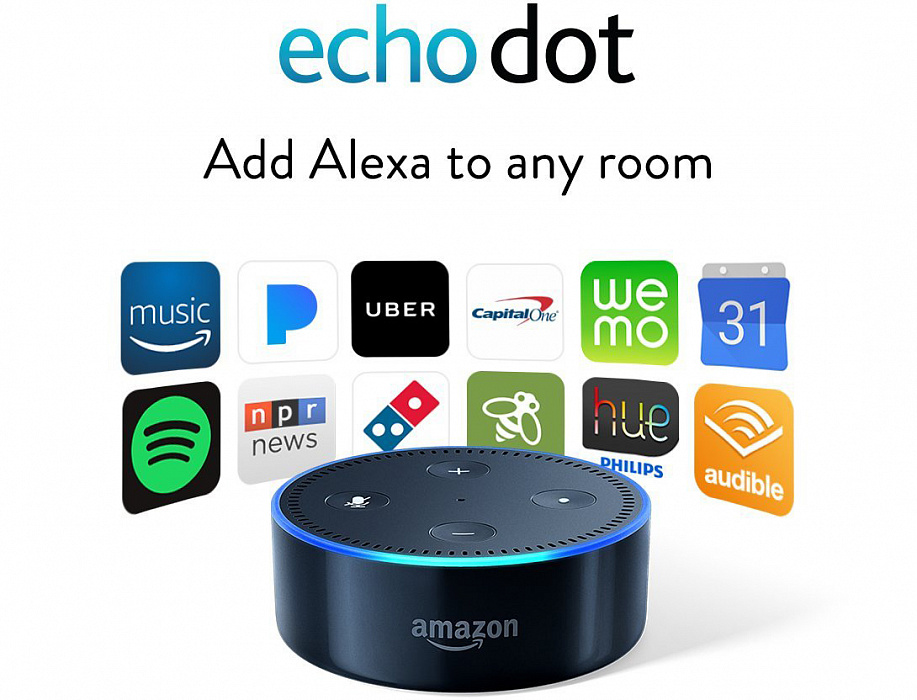 Акустическая система Amazon Echo Dot Gen 2 (Black) купить в интернет-магазине icover